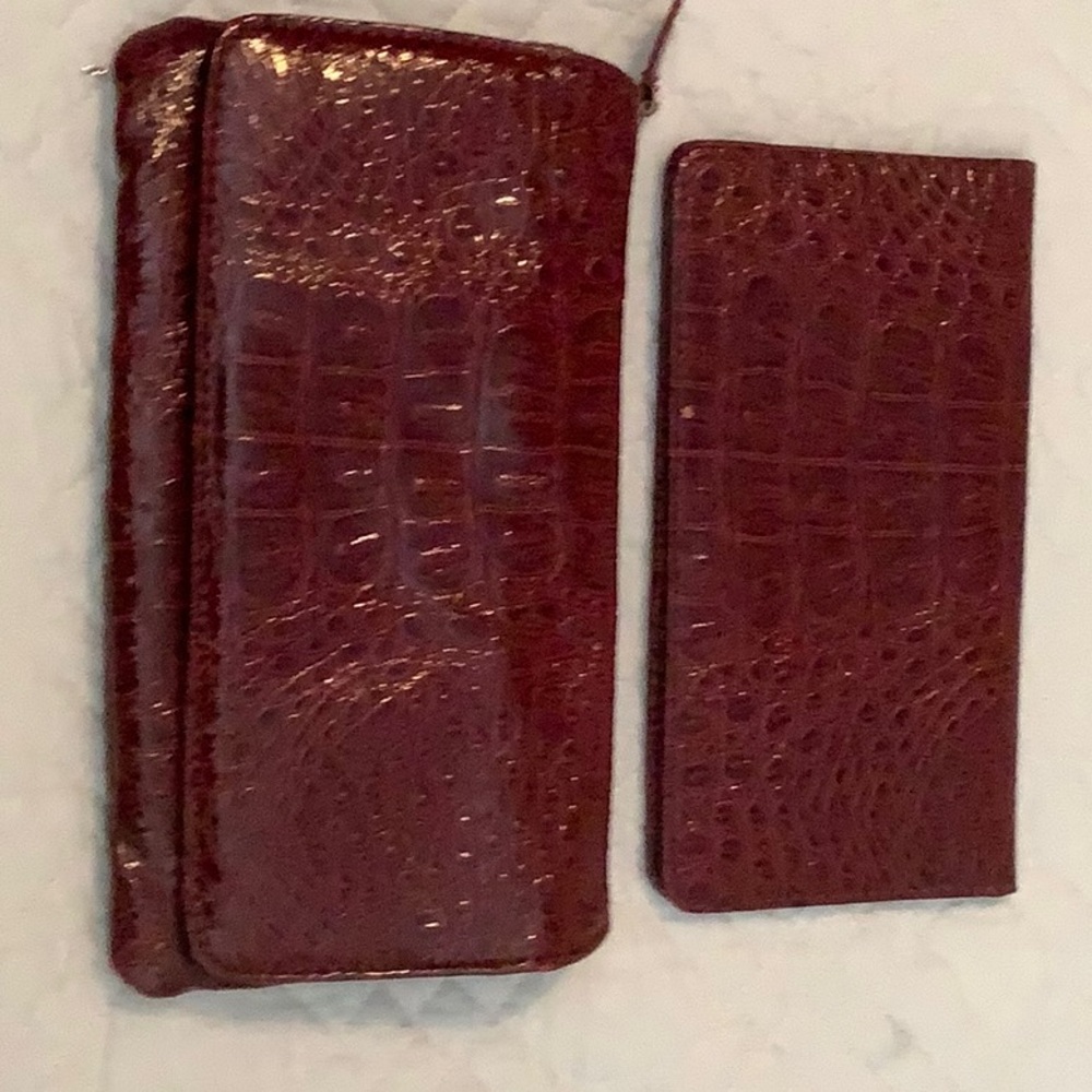 Wallet with checkbook cover